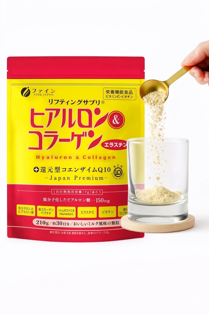 Fine Japan Hyaluron & Collagen + Coenzyme Q10 / 210g (30 days)