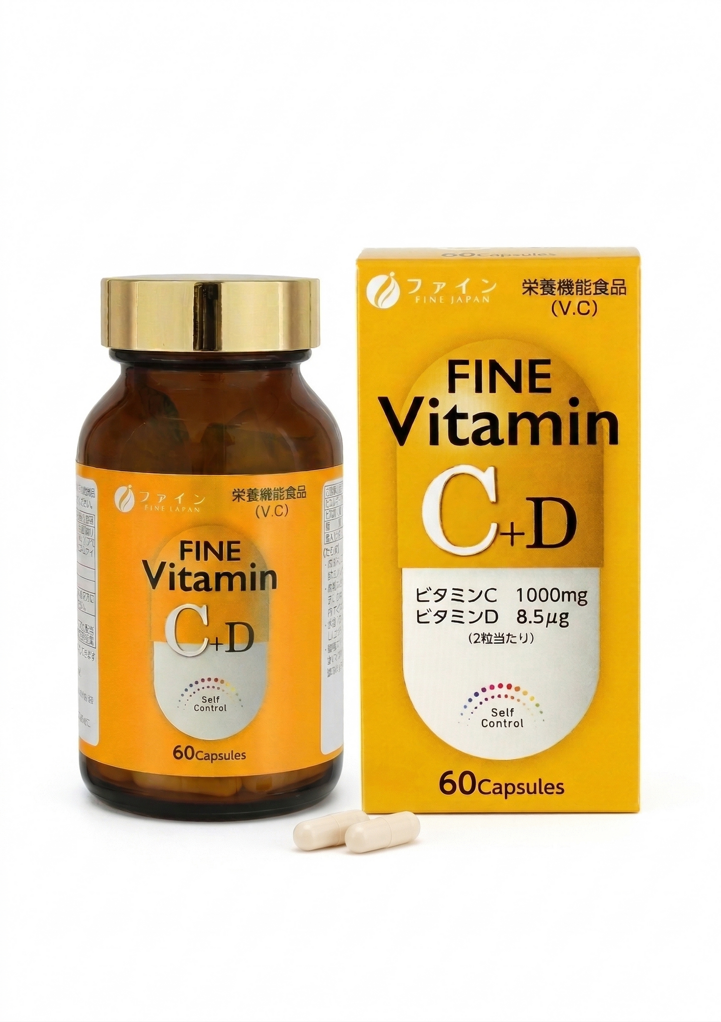 Fine Japan Vitamin C + D / 60 kapslit