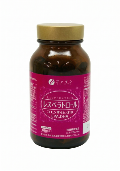 Fine Japan Resveratrol + CoQ10 + EPA/DHA / 180 kapslit
