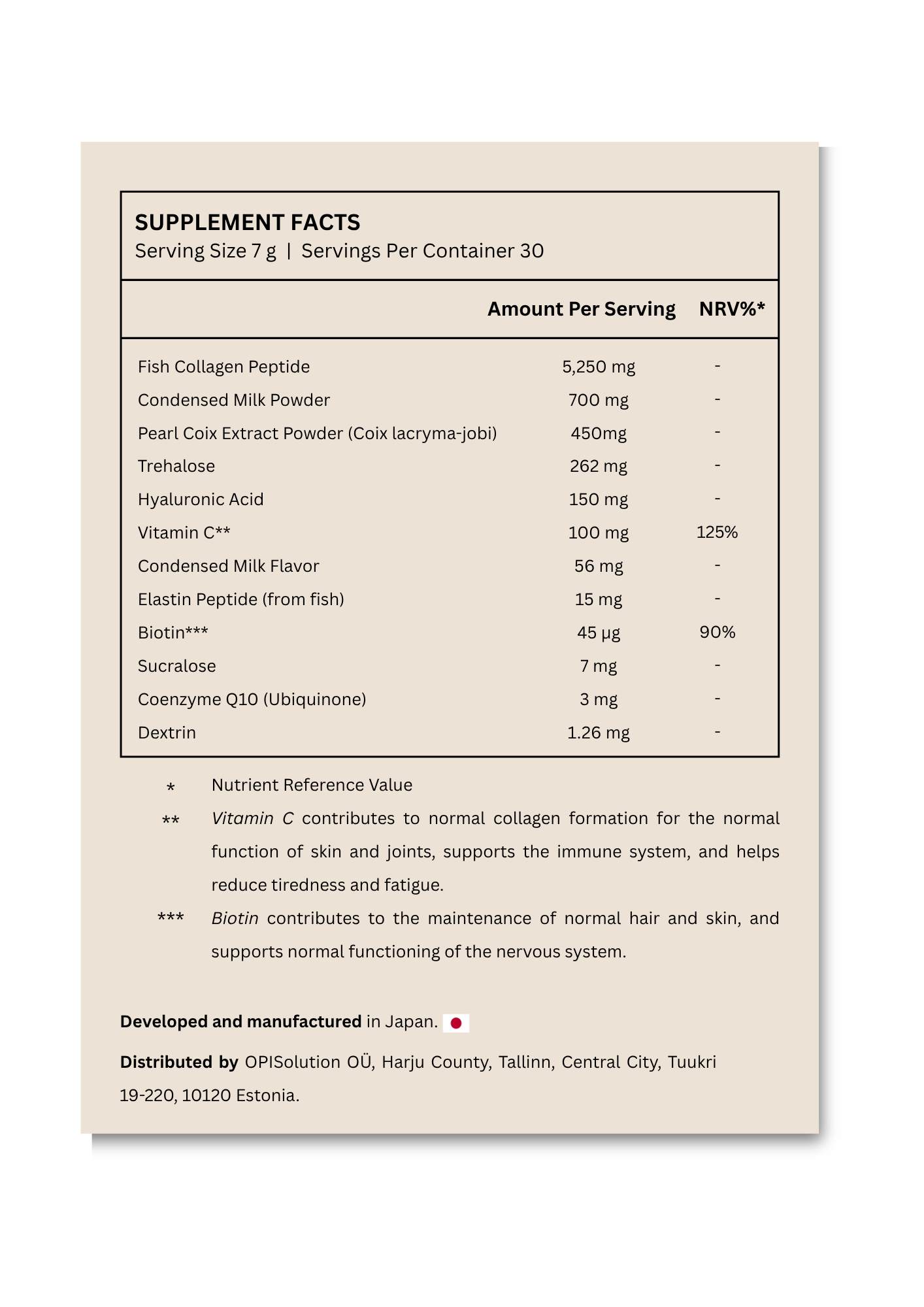 Fine Japan Hyaluron & Collagen + Coenzyme Q10 / 210g (30 days)
