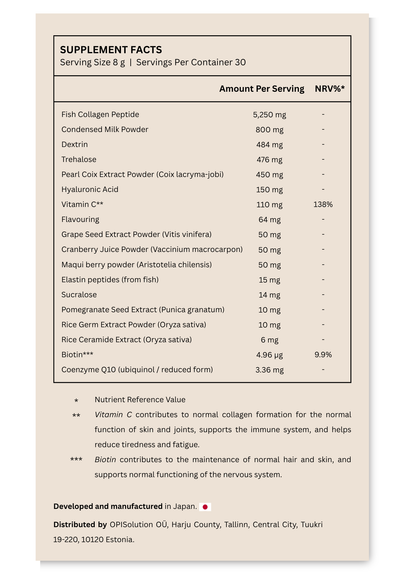 Fine Japan Hyaluron & Collagen + Coenzyme Q10 PLATINUM / 240g (30 days)