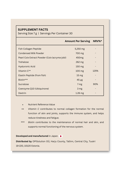 Fine Japan Hyaluron & Collagen + Coenzyme Q10 / 210g (30 days)