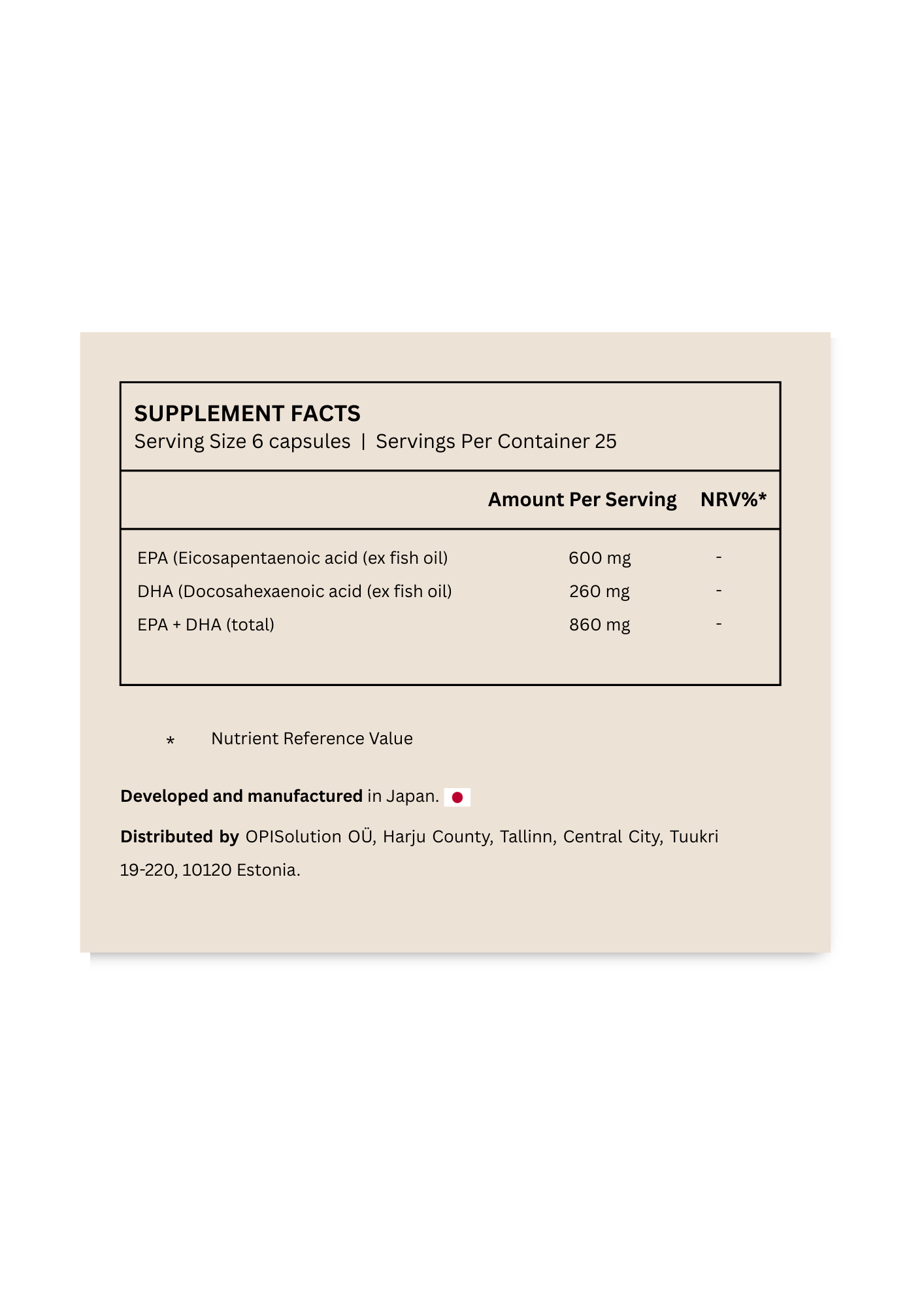 Fine Japan Omega EPA + DHA / 150 kapslit