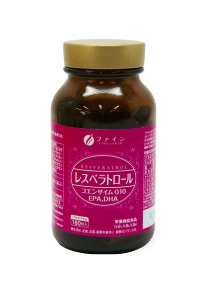 Fine Japan Resveratrol + CoQ10 + EPA/DHA / 180 capsules