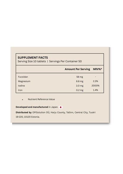 Fine Japan Kelp Root Extract Tablets / 500 tablets