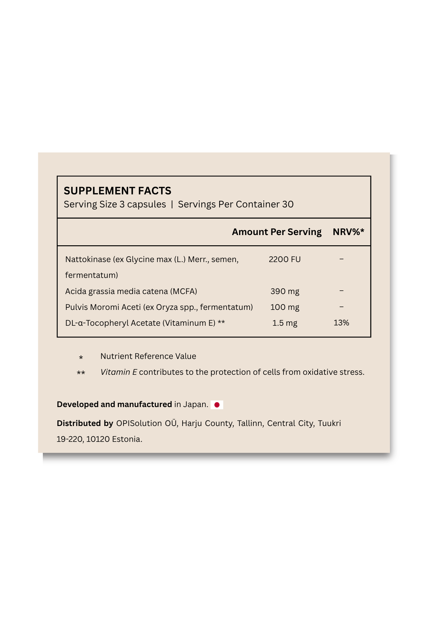 Fine Japan Nattokinase + Okinawa Moromi Vinegar / 90 Capsules