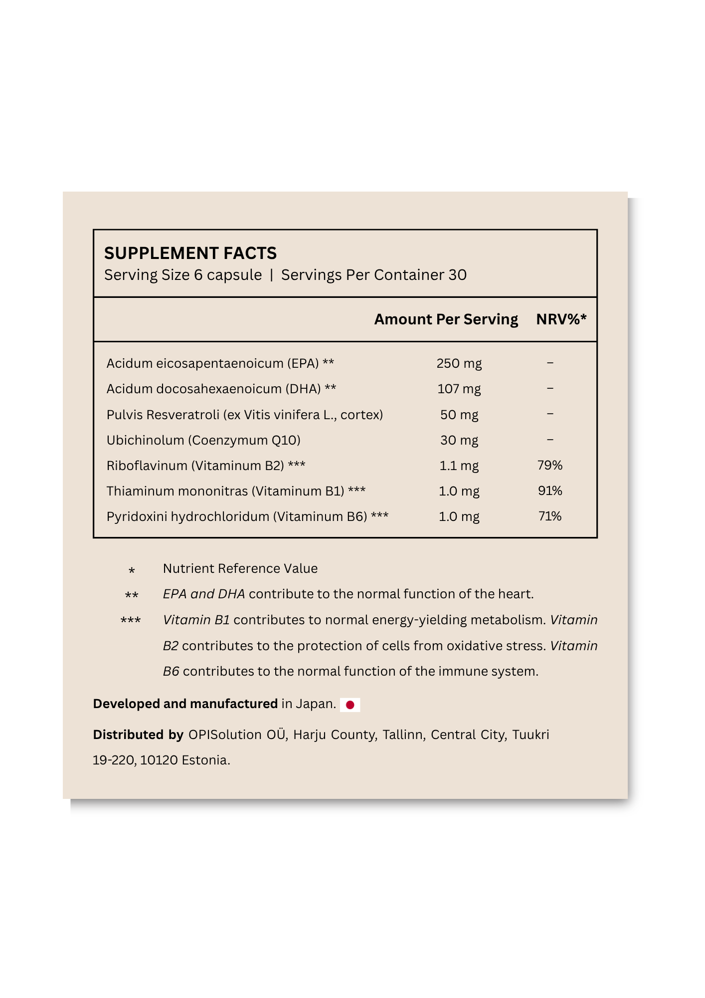 Fine Japan Resveratrol + CoQ10 + EPA/DHA / 180 capsules