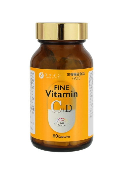Fine Japan Vitamin C + D / 60 capsules