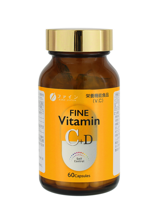 Fine Japan Vitamin C + D / 60 capsules